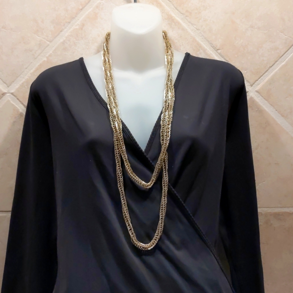 4 for $20 Fashion Jewelry Necklace Extra Long 72" Length Silver Chain Links